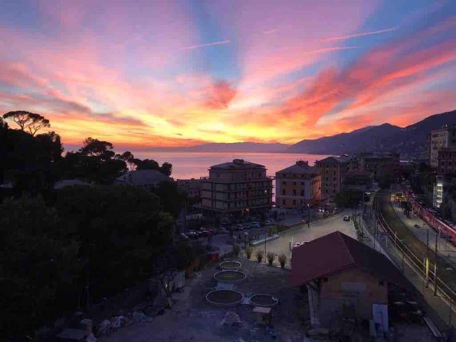 Ferienwohnung Tripla Finestra Sul Mare Camogli Exterior foto